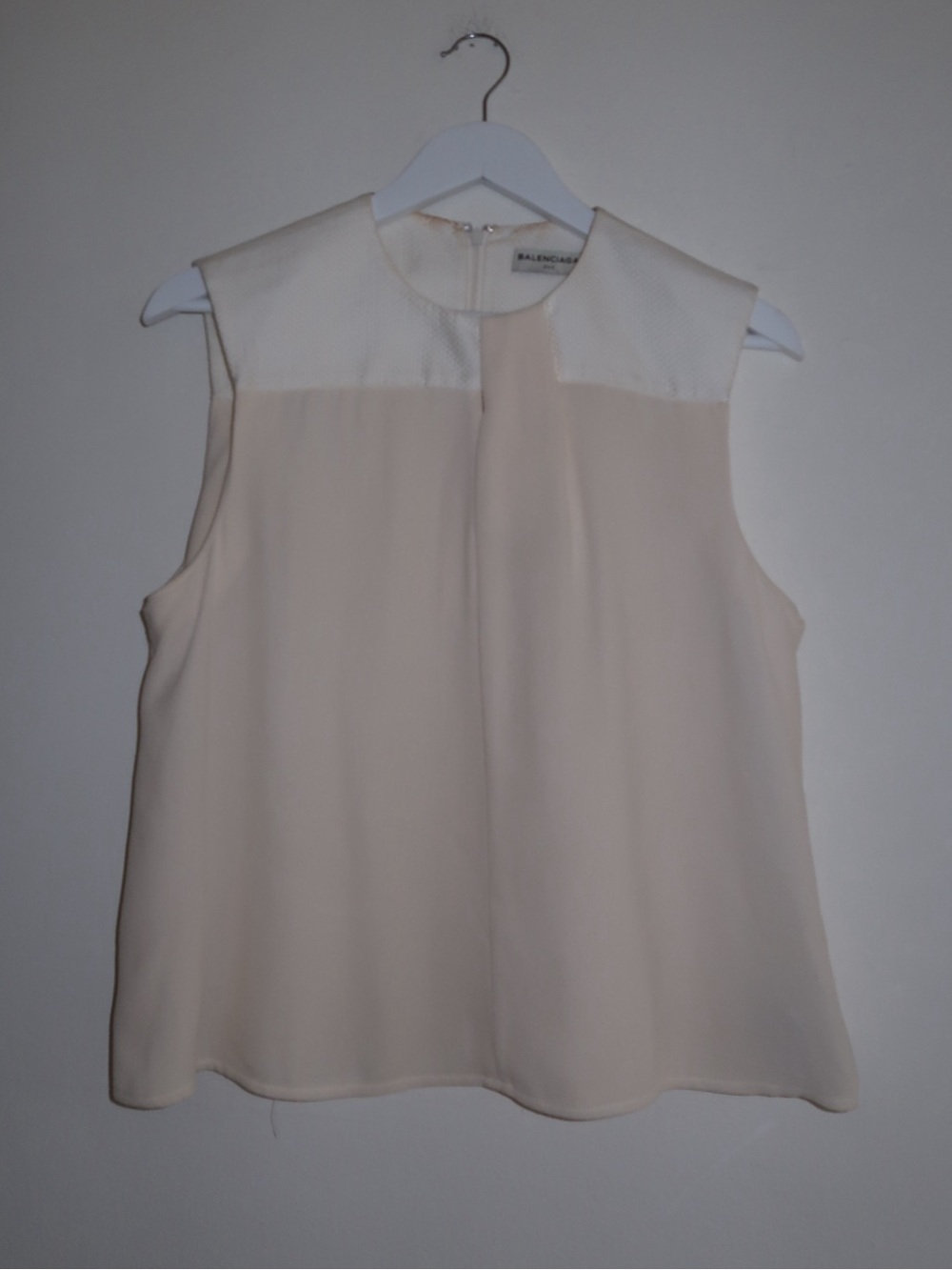 Balenciaga Silk Blouse in Beige